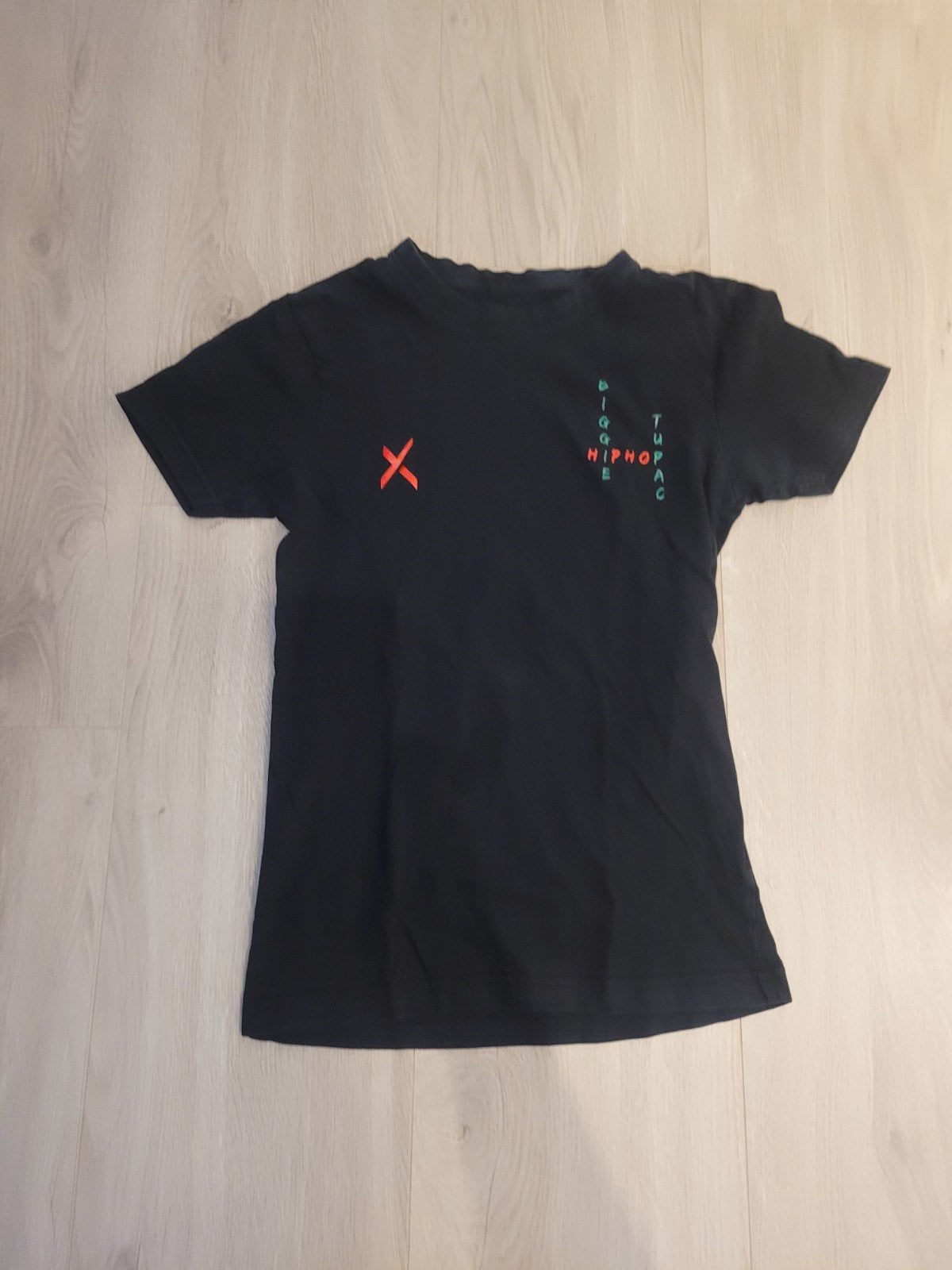 Tupac HipHop T-shirt Zwart Maat XS, Zwart, Ophalen of Verzenden, Onbekend, Korte mouw