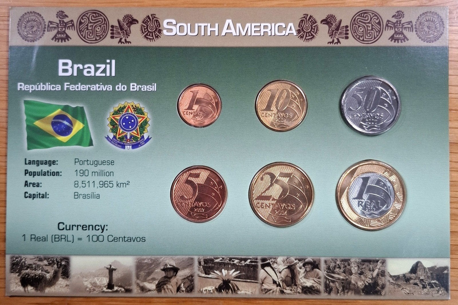 17# Coins of the World muntset Brazilië, Ophalen of Verzenden, Zuid-Amerika