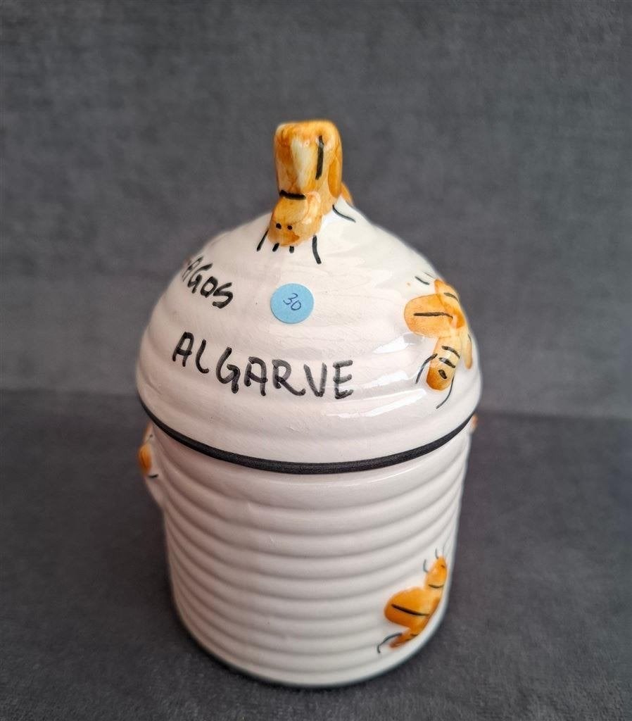 Honingpot nr. 30, Algarve Lagos, hoog ong. 13 cm, Portugal, Ophalen of Verzenden, Zo goed als nieuw, Bord(en), Overige stijlen