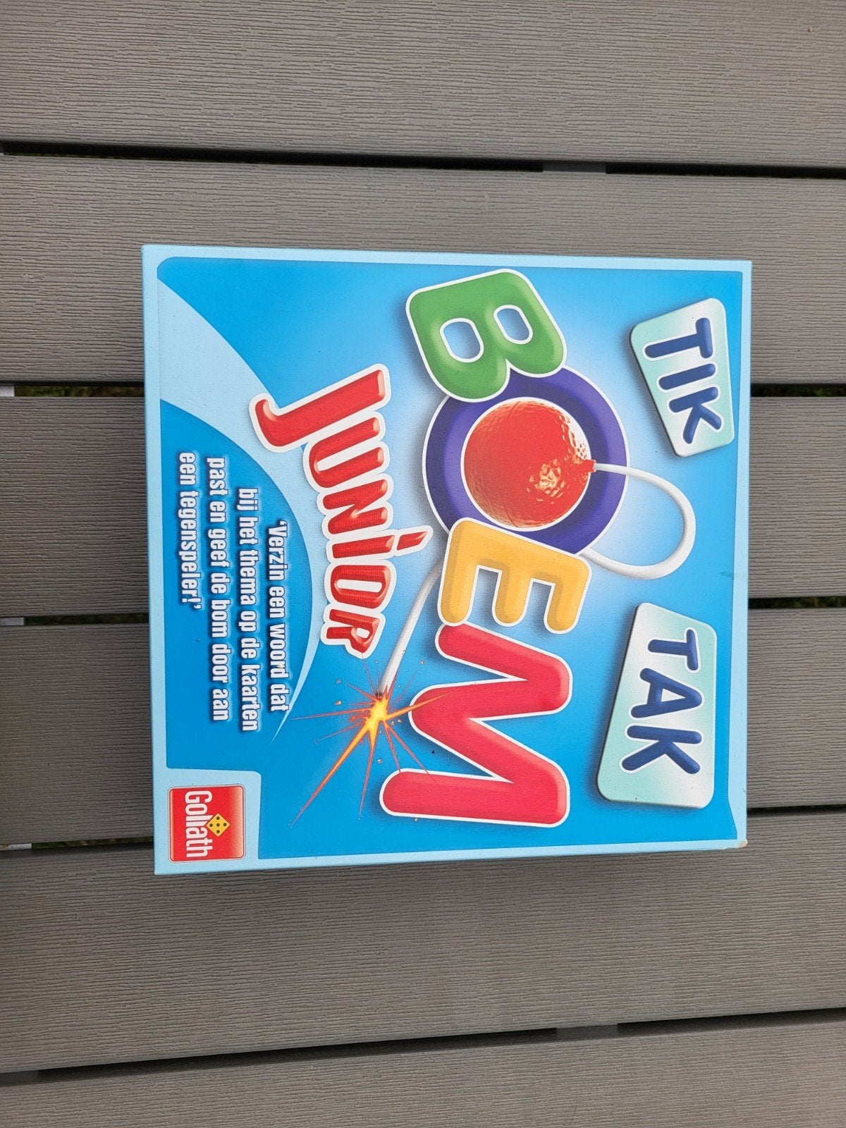 Tik Tak Boem Junior - Goliath Gezelschapsspel, Drie of vier spelers, Ophalen of Verzenden, Zo goed als nieuw, Goliath