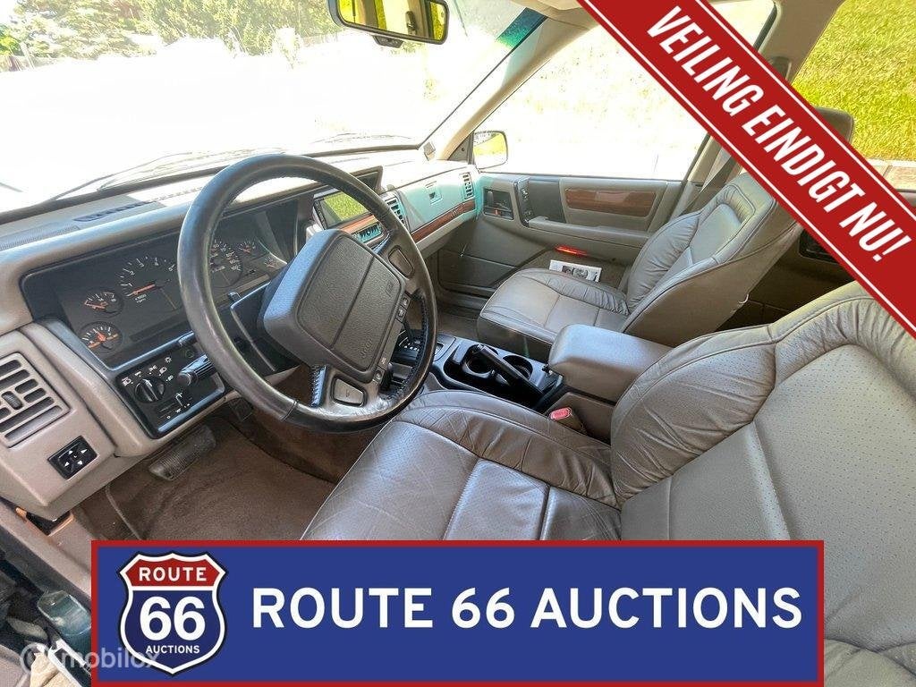 Jeep Grand Cherokee Limited | 1992 | Route 66 Auctions, Auto's, Oldtimers, Jeep, Overige carrosserieën, Zwart, Bedrijf