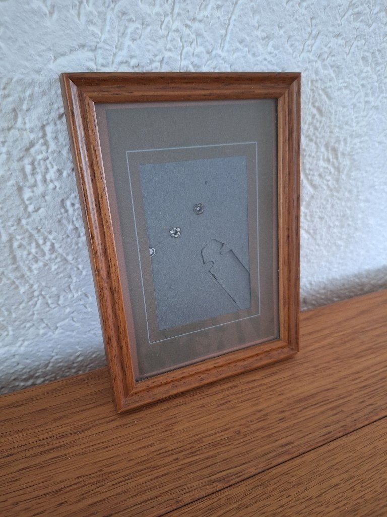 Houten fotolijst, Ophalen, Bruin, 12 cm, Fotolijst