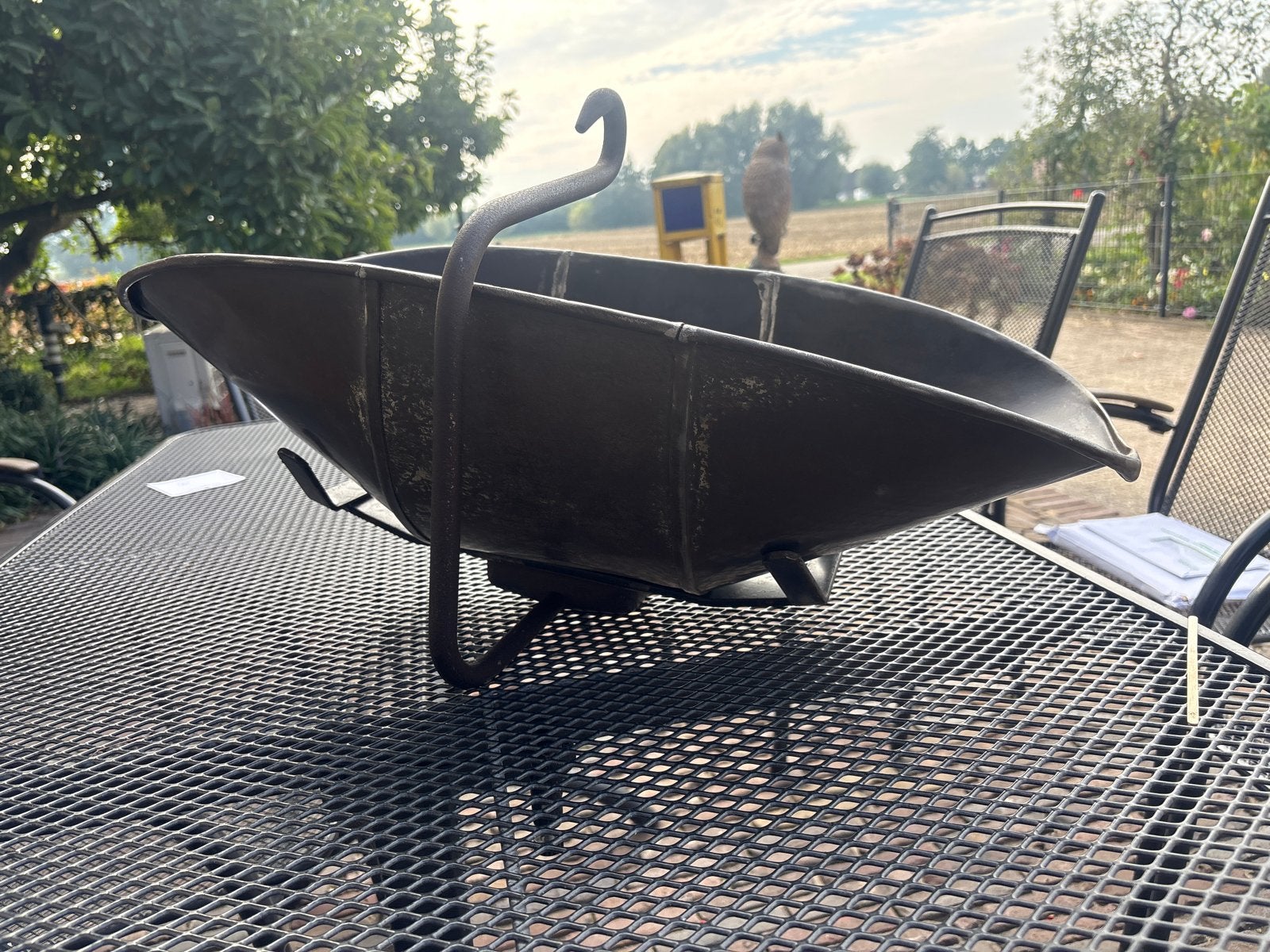 Antieke kolenkit / haardaccessoire, Ophalen