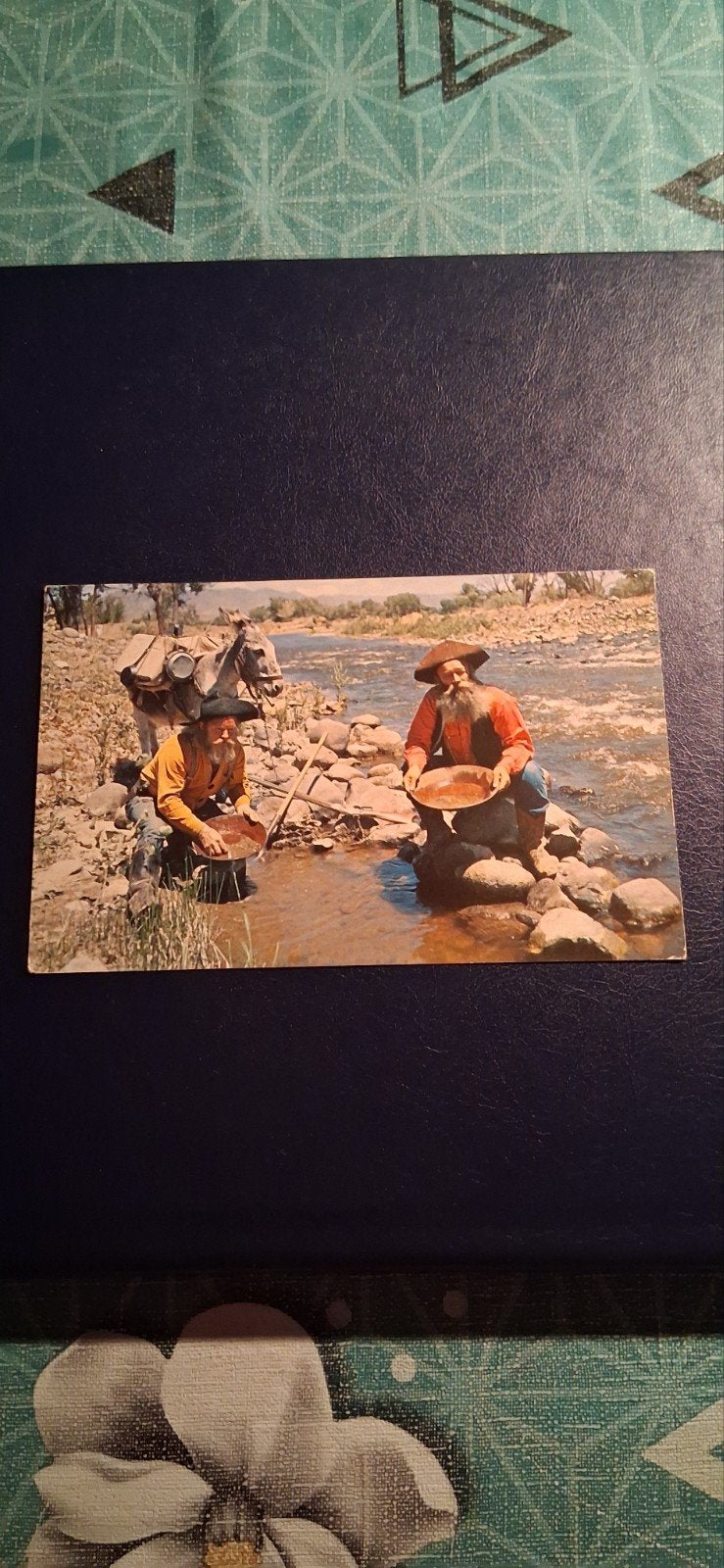 Oude Ansichtkaart Goudzoekers - Panning Gold, Ophalen of Verzenden, 1960 tot 1980, Gelopen, Politiek en Historie