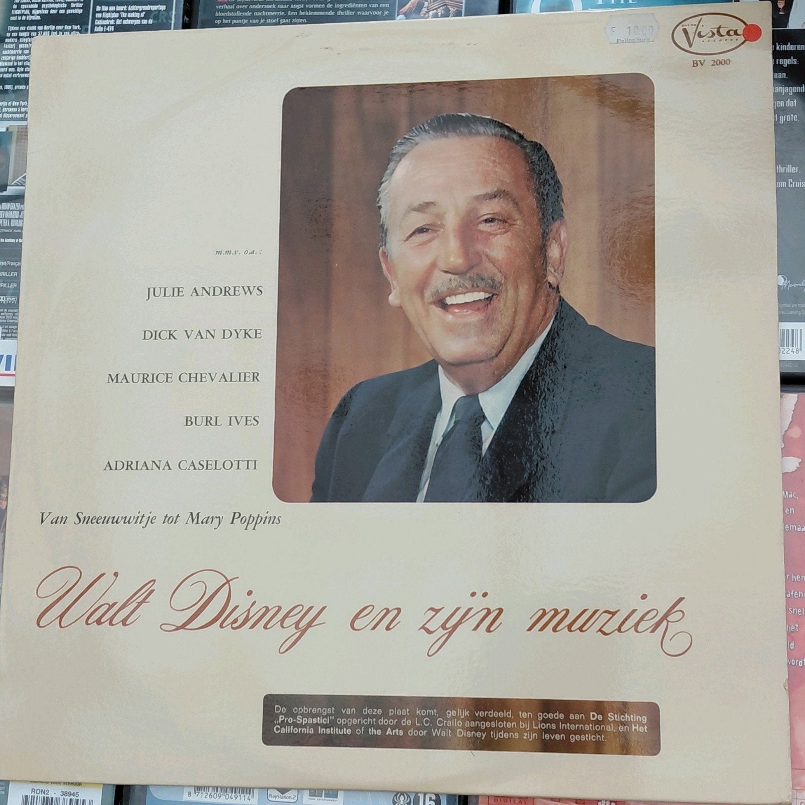 Walt Disney en zijn muziek lp Van Sneeuwwitje tot Mary Poppi, LP, Gebruikt, Overige genres, Ophalen of Verzenden