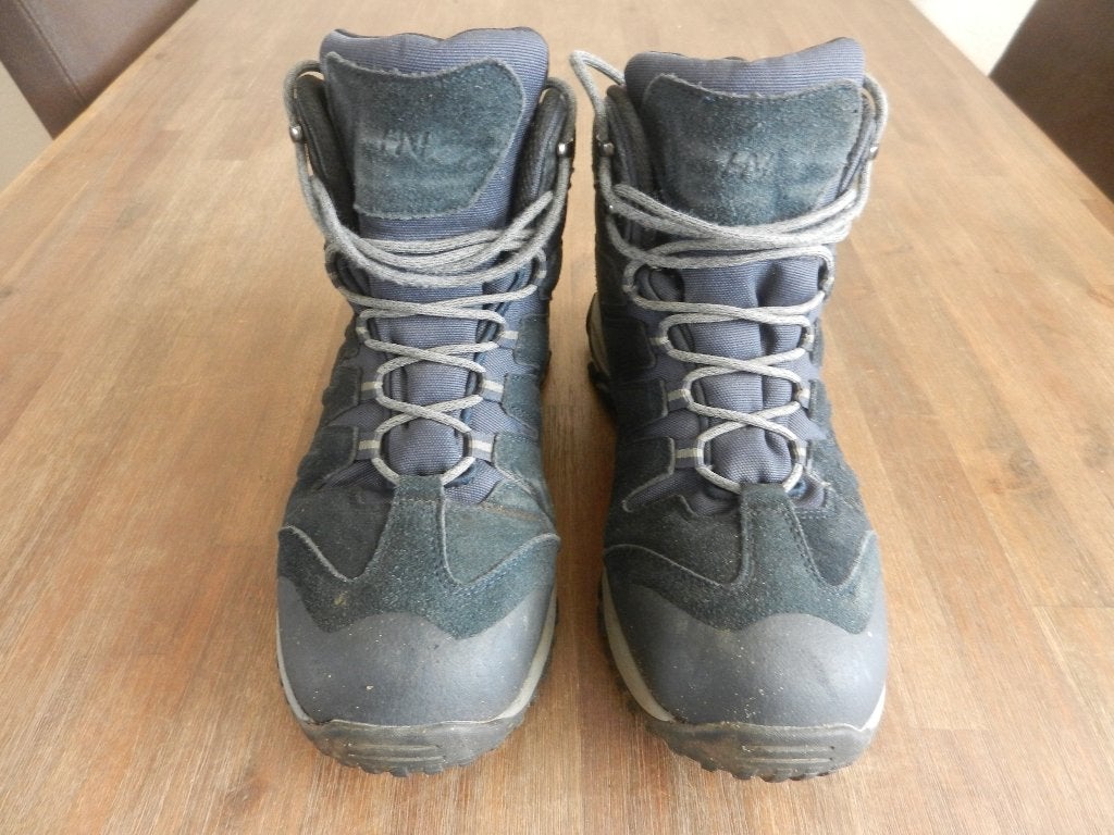 Hoge wandelschoenen, maat 44, Blauw, Ophalen of Verzenden, Gedragen, Wandelschoenen of Bergschoenen