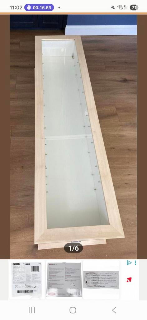 2 Nieuwe Bestby Vitrinekasten Wit (IKEA Bertby), Ophalen, Minder dan 50 cm, Met deur(en), Glas