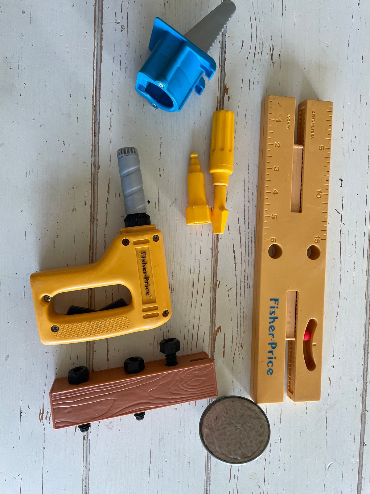 Fisher-Price Werkbank Speelgoed Set, Ophalen of Verzenden, Gebruikt, Bouwen