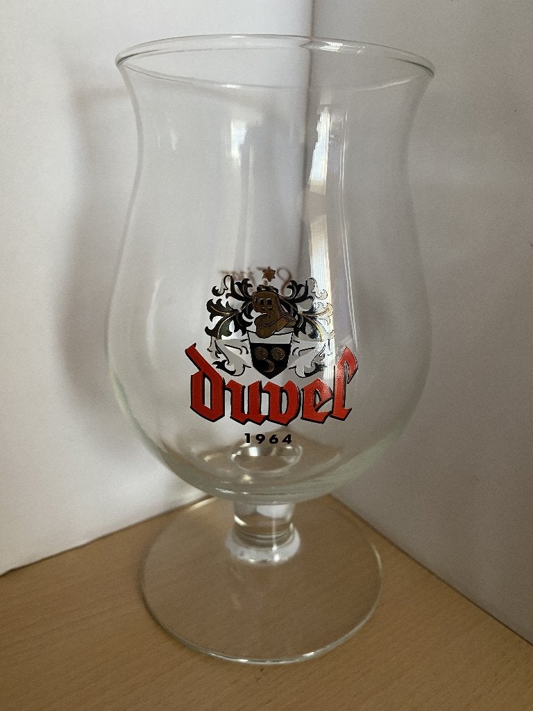 Duvel bierglas wapenschild 85 jaar Collection 1964, Ophalen of Verzenden, Zo goed als nieuw, Glas of Glazen, Duvel