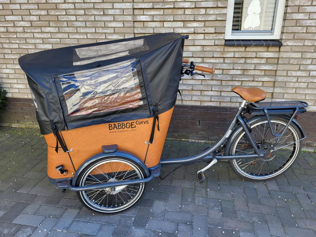 Babboe E-Curve elektrische bakfiets uit 2020 in nette staat!, Ophalen, Gebruikt, 4 kinderen of meer, Elektrisch