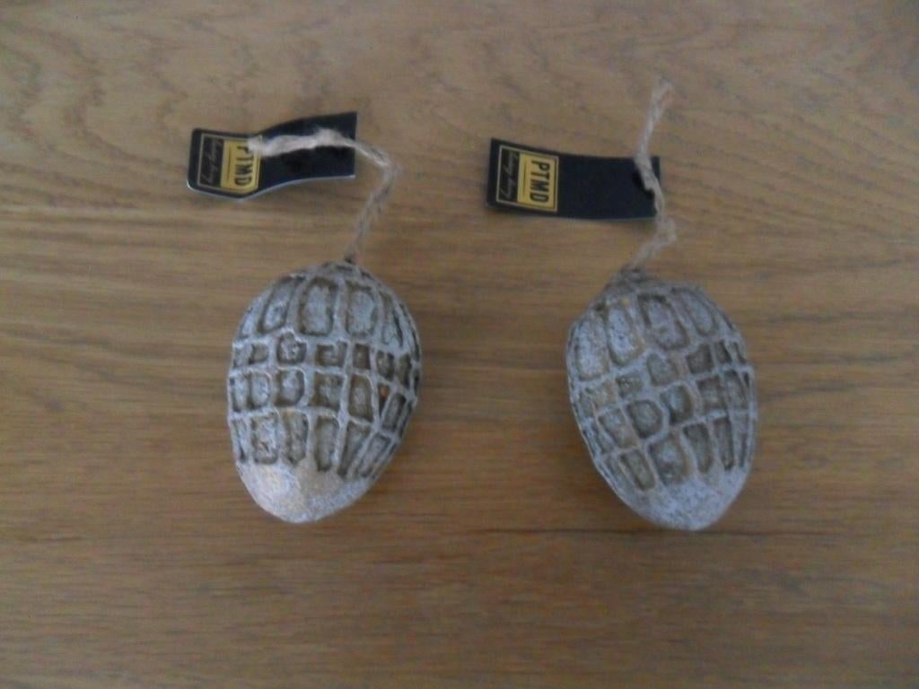 2x PTMD stenen ei,  8 cm lang doorsnede 6 cm  nieuw, Diversen, Ophalen of Verzenden, Nieuw