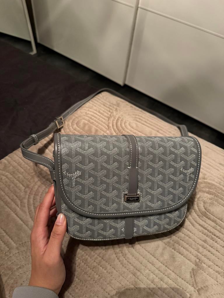 Goyard Tas Lichtgrijs, Ophalen of Verzenden, Zo goed als nieuw, Grijs, Overige merken