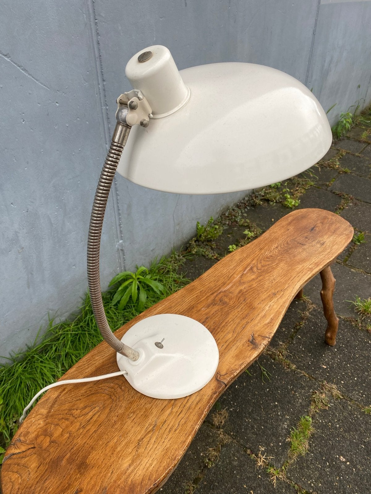 BAUHAUS bureau lamp, goed werkende staat, Bureaulamp, Vintage, Wit, Ophalen of Verzenden