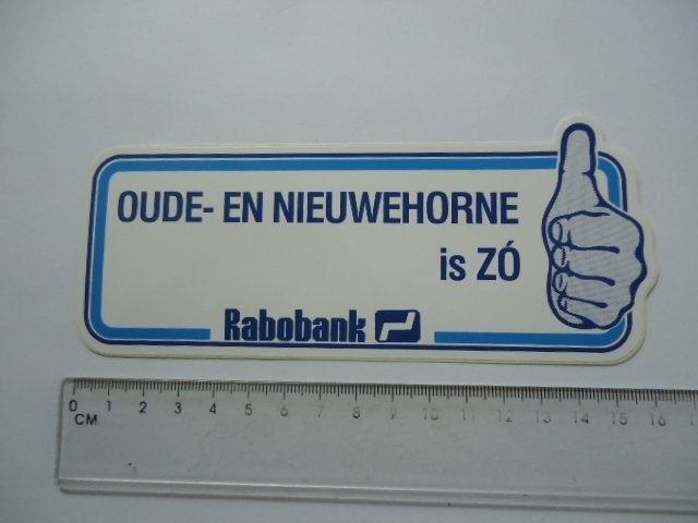 sticker oud Oudehorne Nieuwehorne oke ok friesland fries, Verzamelen, Verzenden, Zo goed als nieuw, Bedrijf of Vereniging
