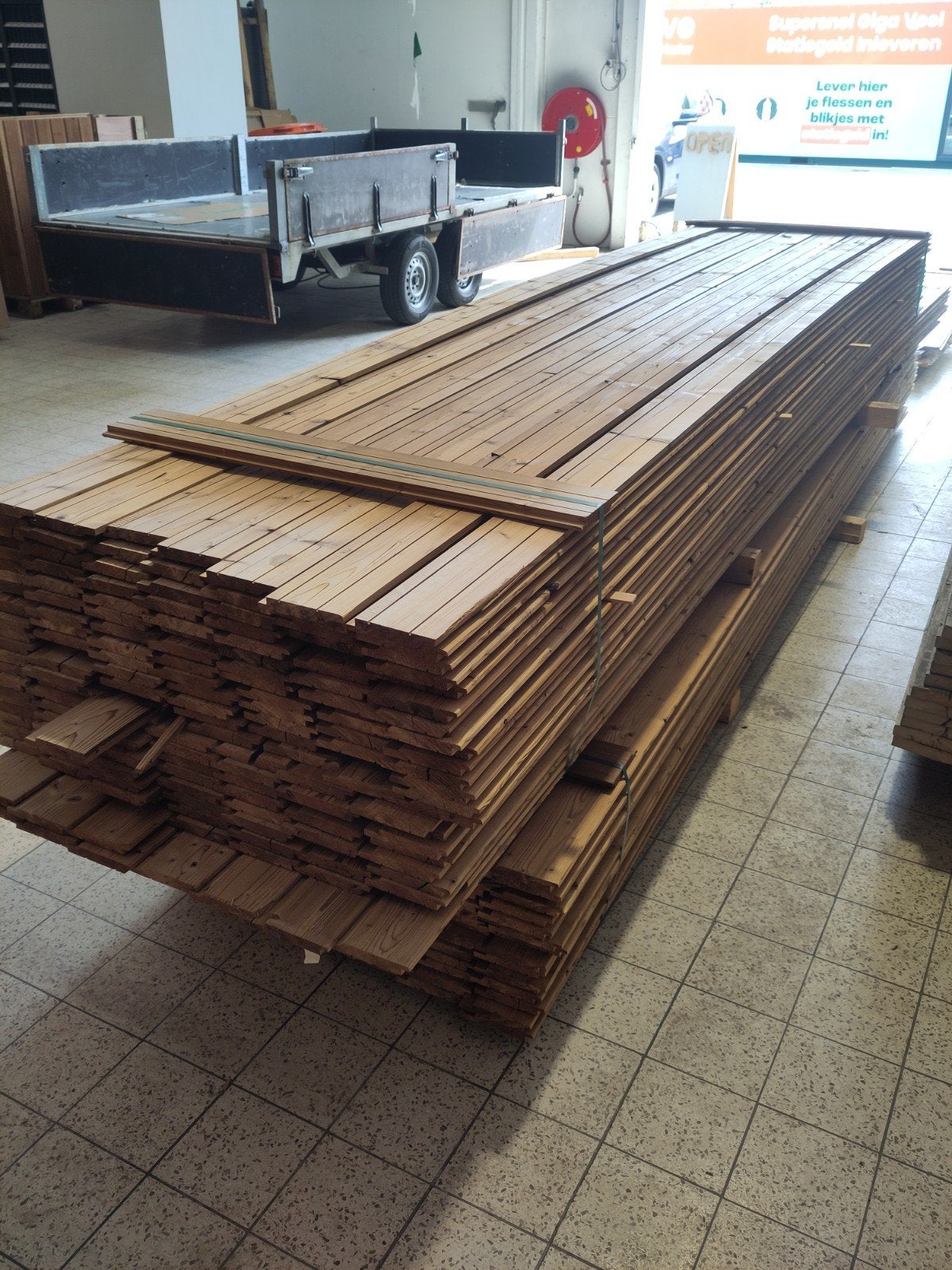 Thermisch vuren channelsiding gevelbekleding B keuze, Doe-het-zelf en Verbouw, Hout en Planken, Minder dan 25 mm, Nieuw, Plank