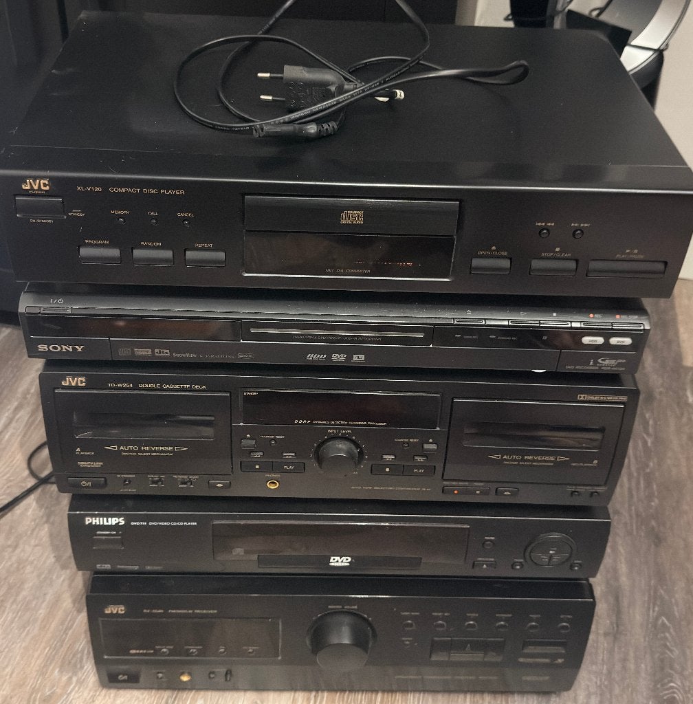 JVC RX-554R + extra's te koop, Ophalen, Gebruikt, Cassettedeck, JVC
