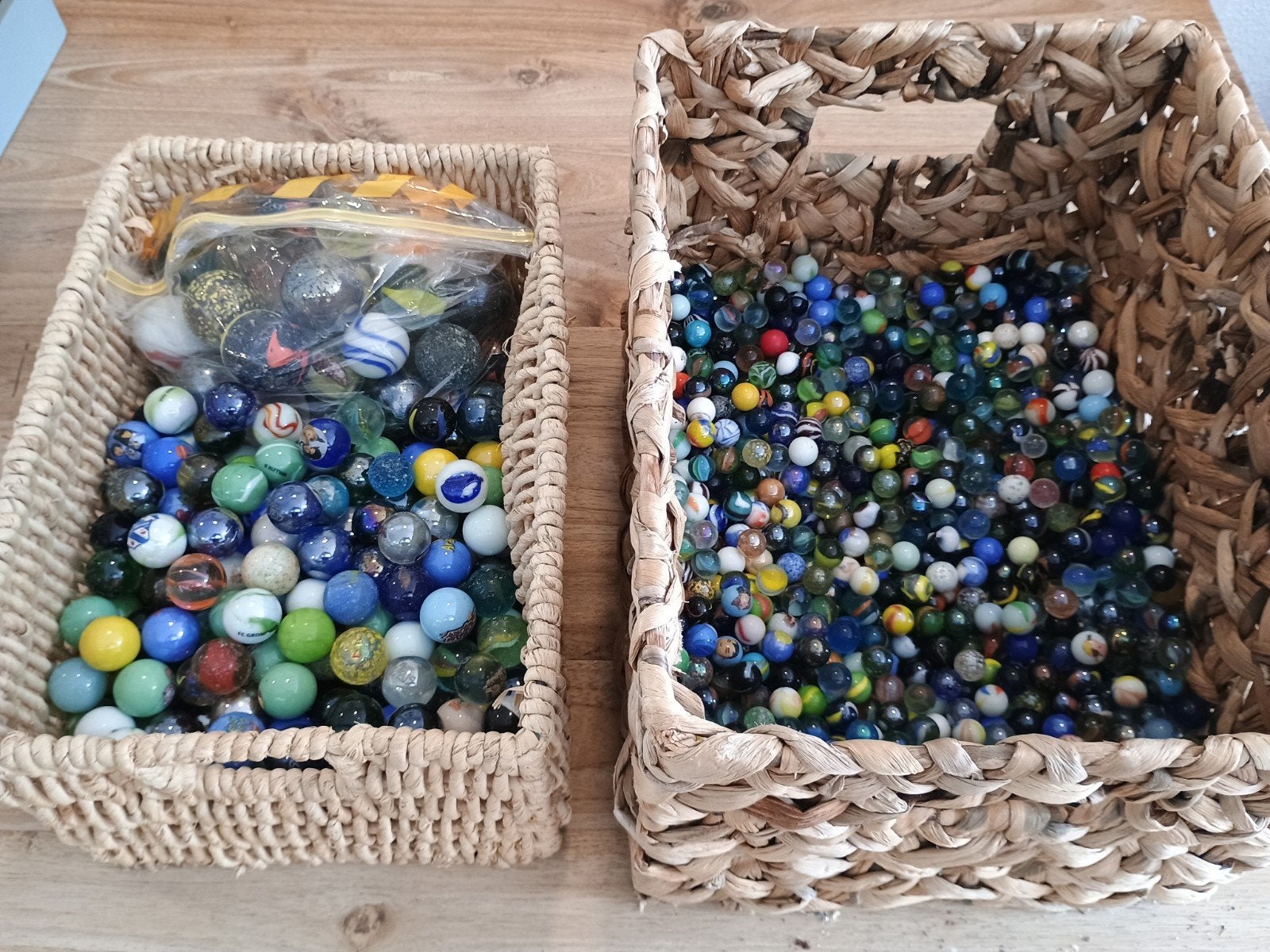 Grote collectie knikkers - diverse kleuren en maten, Ophalen, Gebruikt