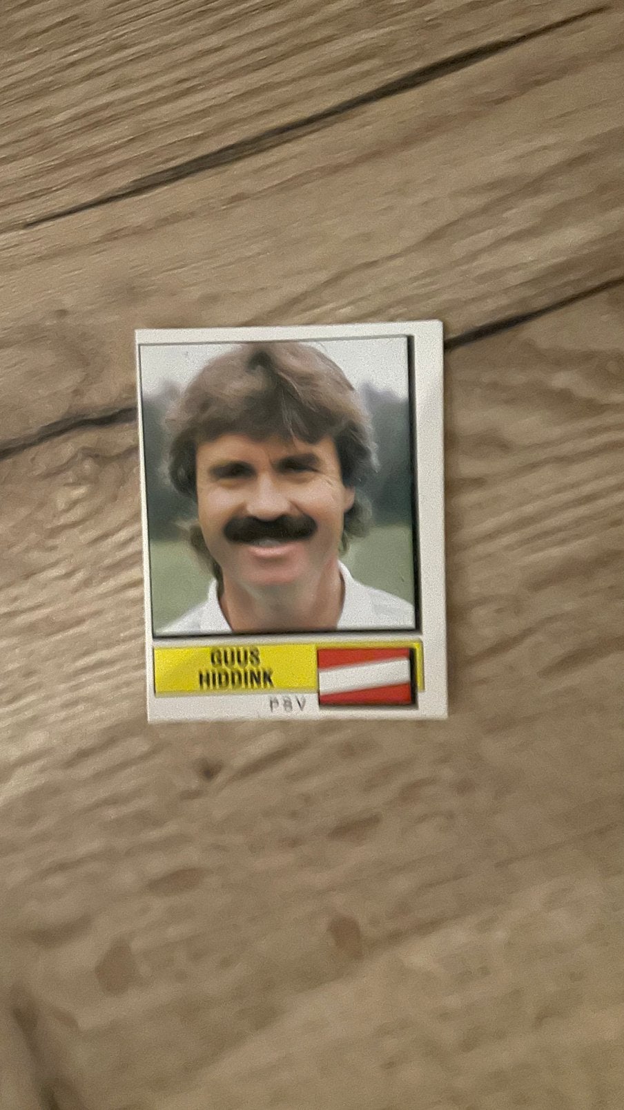 Panini Voetbal 88 plaatje Guus Hiddink PSV, Verzenden, Zo goed als nieuw, Plaatje