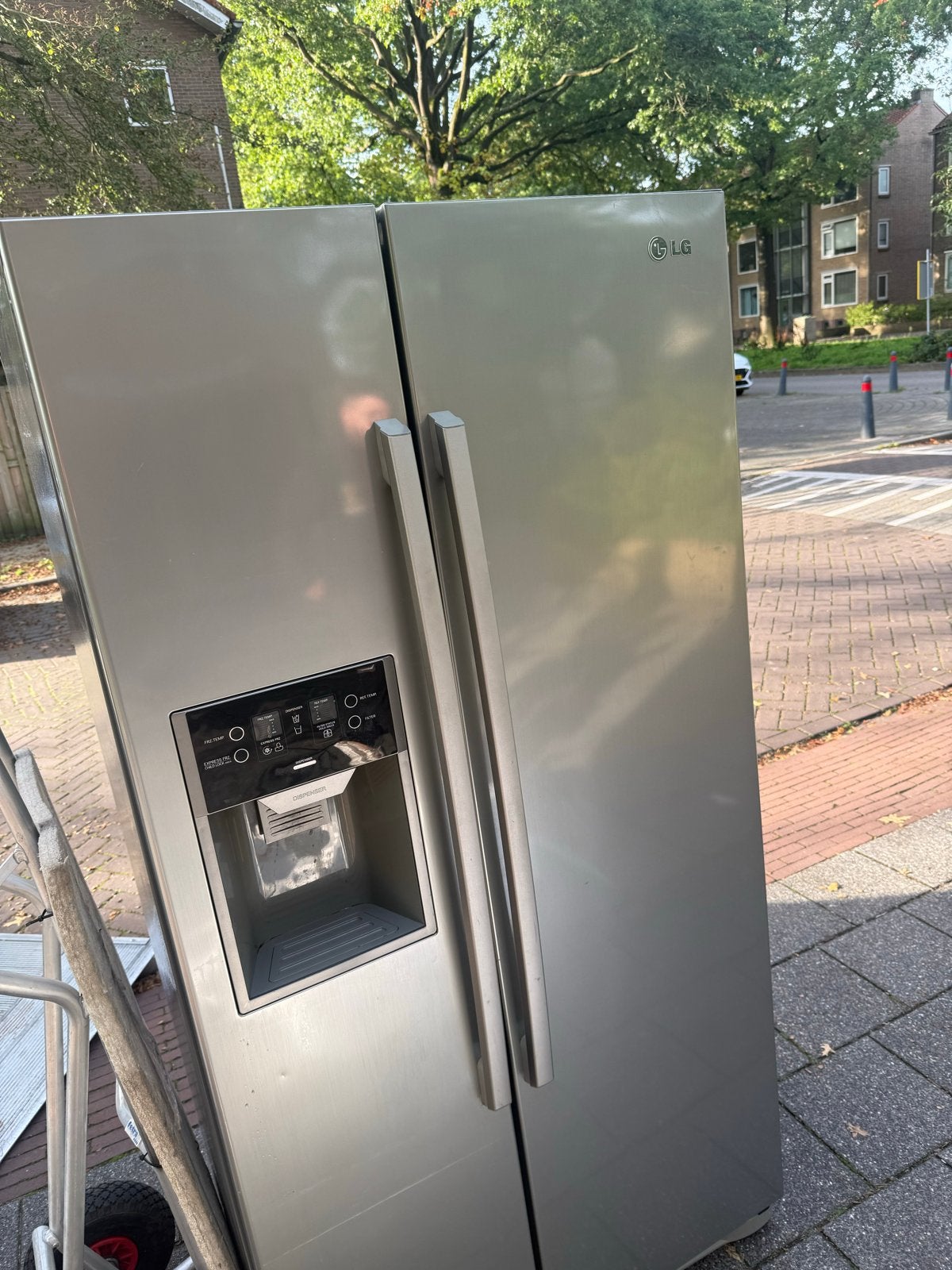 LG Amerikaanse Koelkast - Side-by-Side met Water/IJsdispense, Witgoed en Apparatuur, Gebruikt, 200 liter of meer, Verzenden, 60 cm of meer