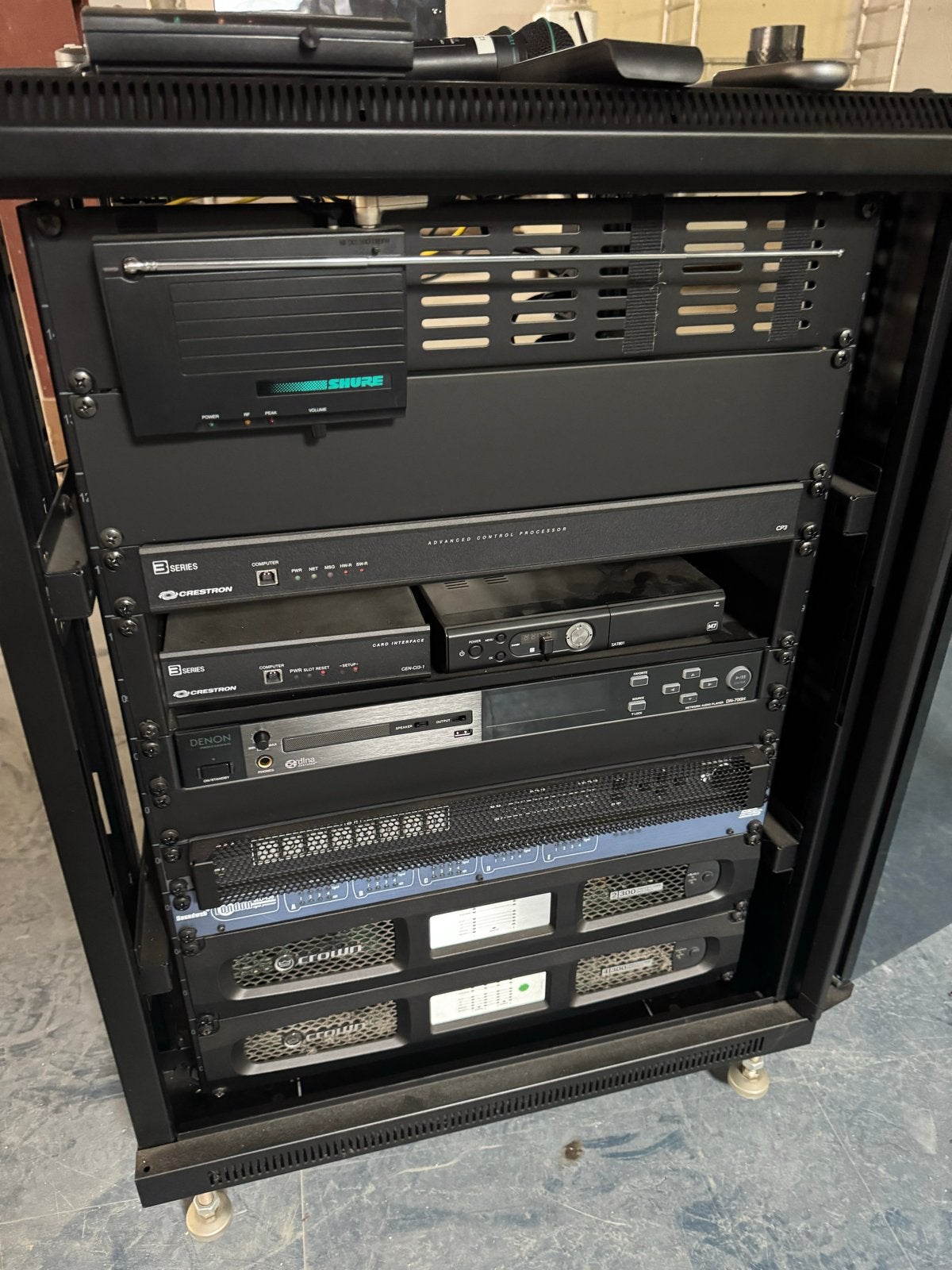 Professionele Multimedia Set in Rack - Compleet Systeem, Ophalen, Gebruikt, Audio