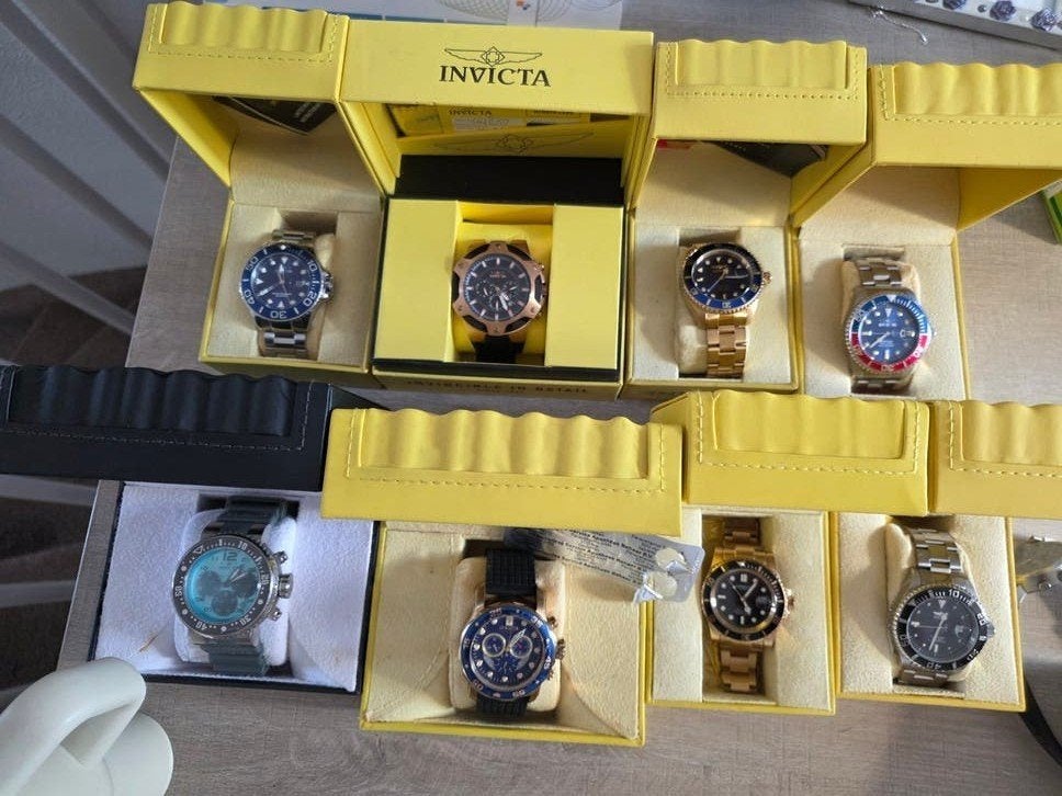 Grote collectie Invicta horloges - diverse modellen, Sieraden, Tassen en Uiterlijk, Horloges | Heren, Ophalen of Verzenden