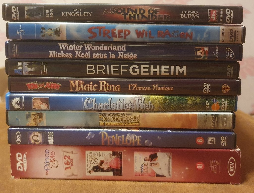 Kinder/Familie/Jeugd/Disney film pakket, Cd's en Dvd's, Alle leeftijden, Ophalen of Verzenden, Gebruikt, Film