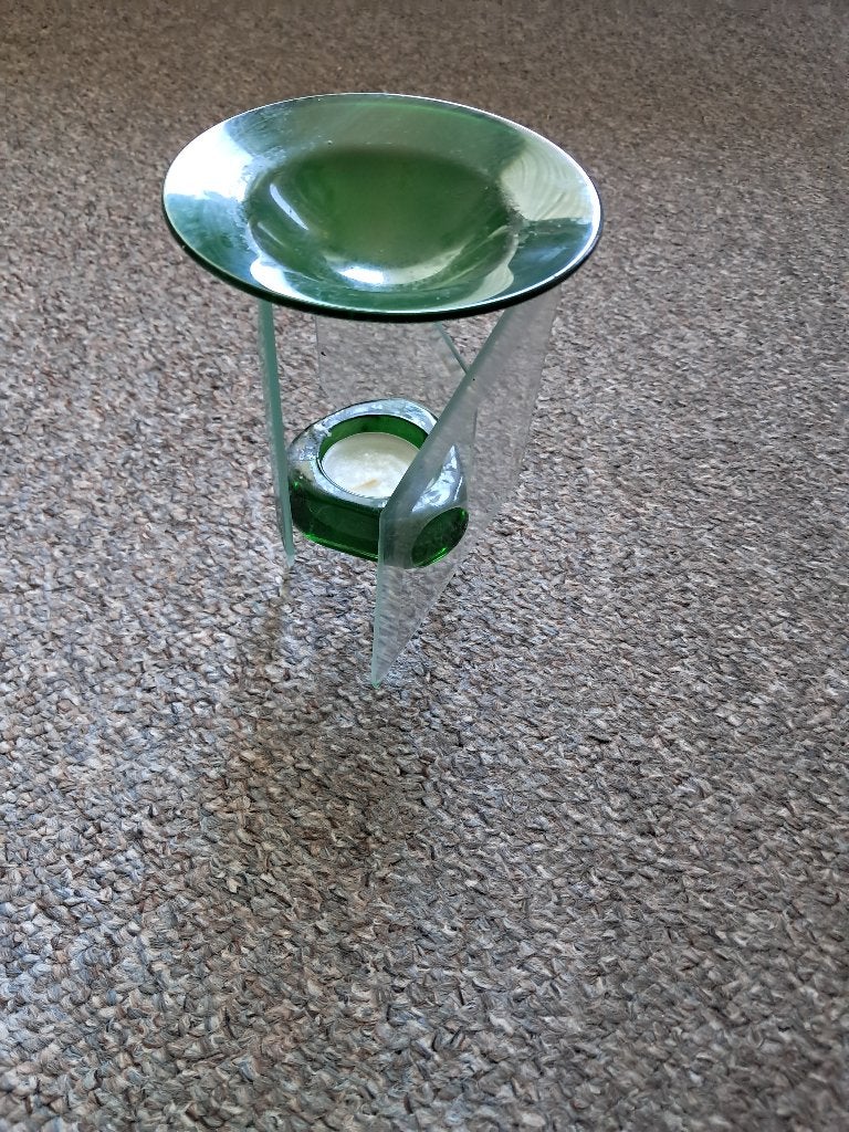 design etherische olieverbrander/ Aromalamp/geurbrander, Gebruikt, Verzenden, Waxinelichthouder, Glas