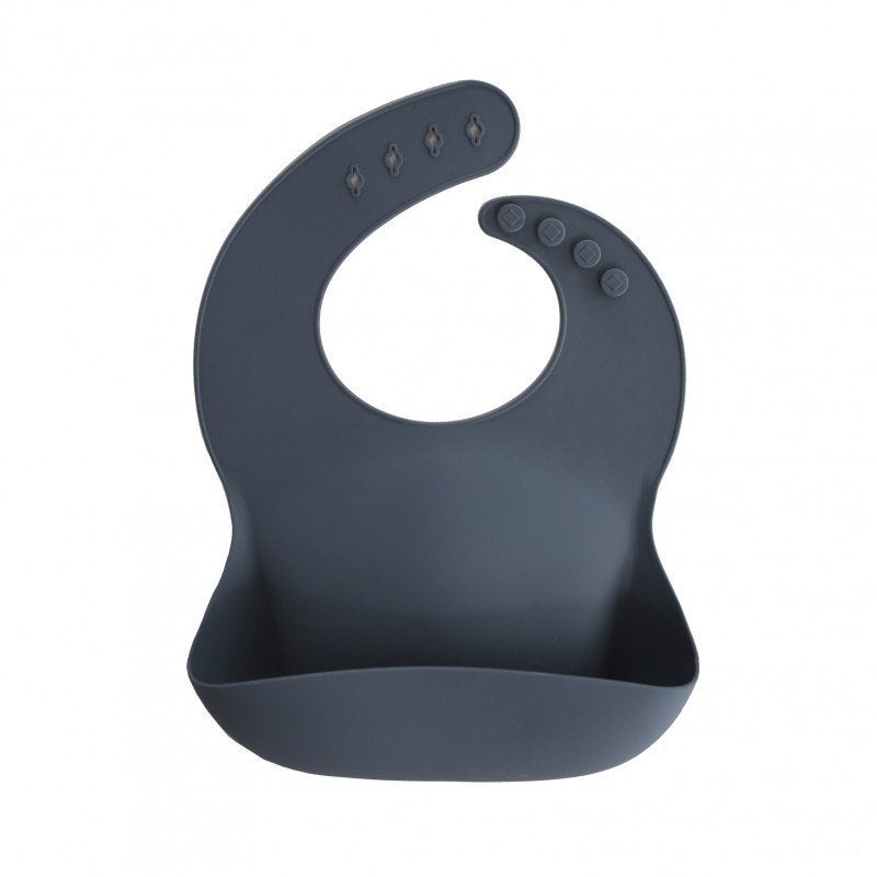 Siliconen Bib Slab Tradewinds Blauw Mushie, Nieuw, Support@mushie.com, Kraamcadeau, 5870 W Fuqua Street - Suite 200 Houston, TX, 77085