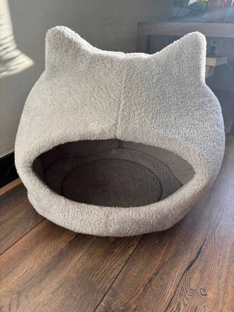 Kattenmand grijs, Dieren en Toebehoren, Ophalen of Verzenden, Zo goed als nieuw, Pluche