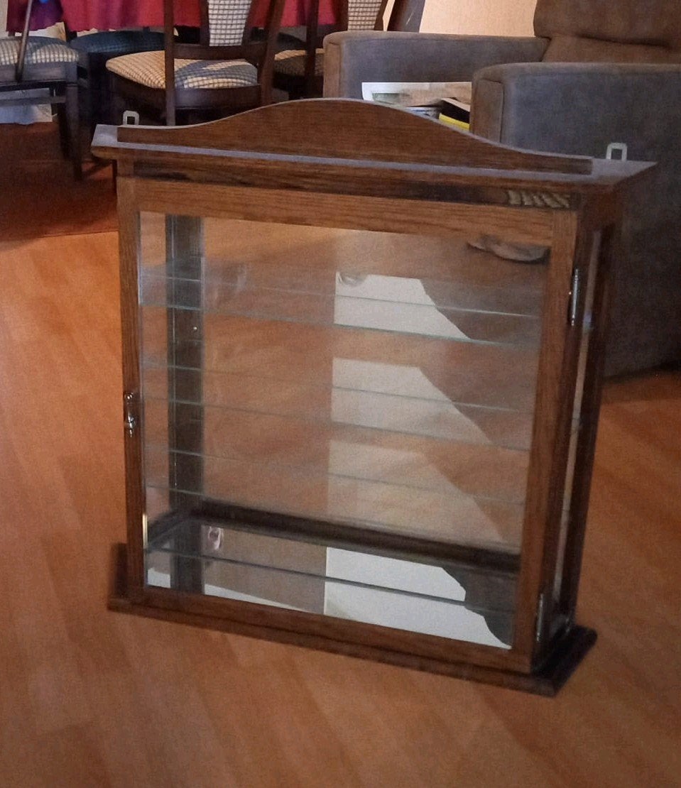 Klein vintage vitrine kastje, Ophalen, Minder dan 25 cm, 50 tot 100 cm, Minder dan 100 cm
