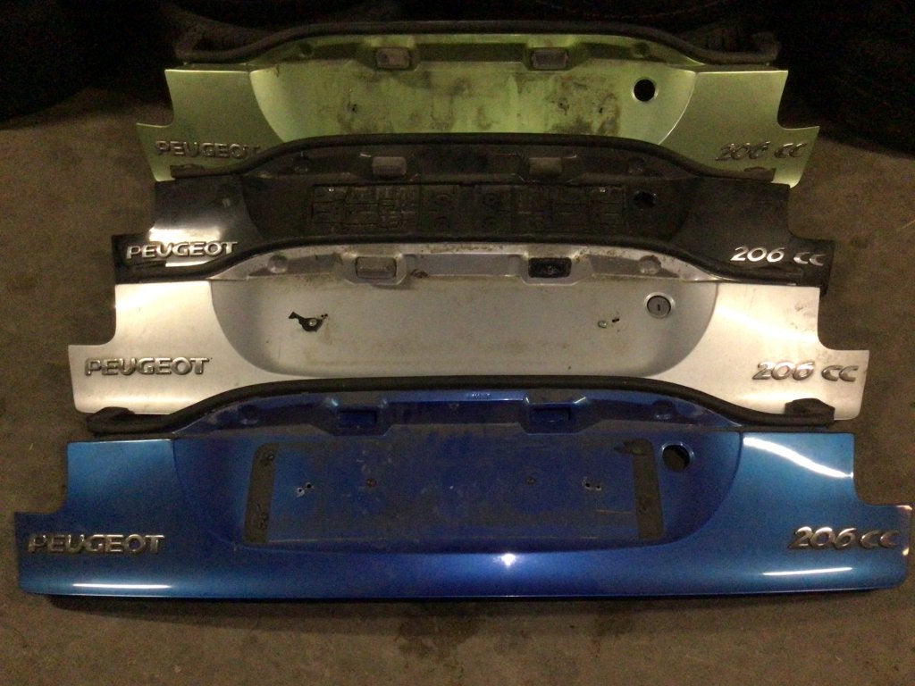 ACHTERKLEP PEUGEOT 206 cc  diverse kleuren!!!!, Niet ingevuld, Gebruikt, Achterklep, Niet ingevuld