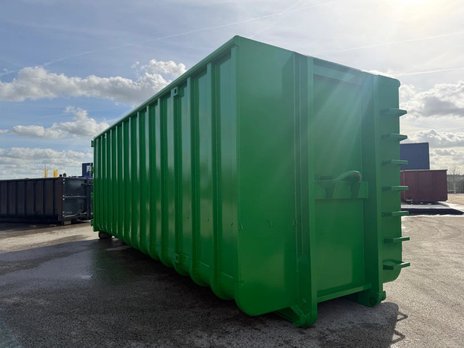 Sidalco 40m3 open container ral 6037 (bj 2026)