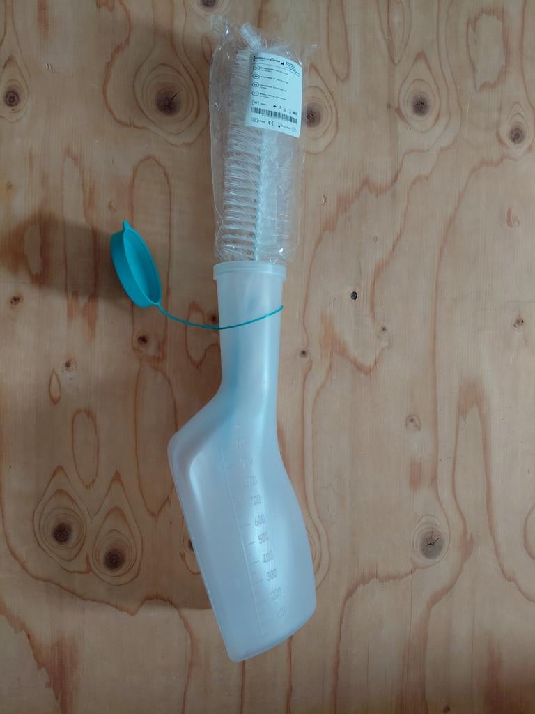 Urinaal heren met urinaalborstel, Diversen, Verpleegmiddelen, Ophalen of Verzenden, Nieuw