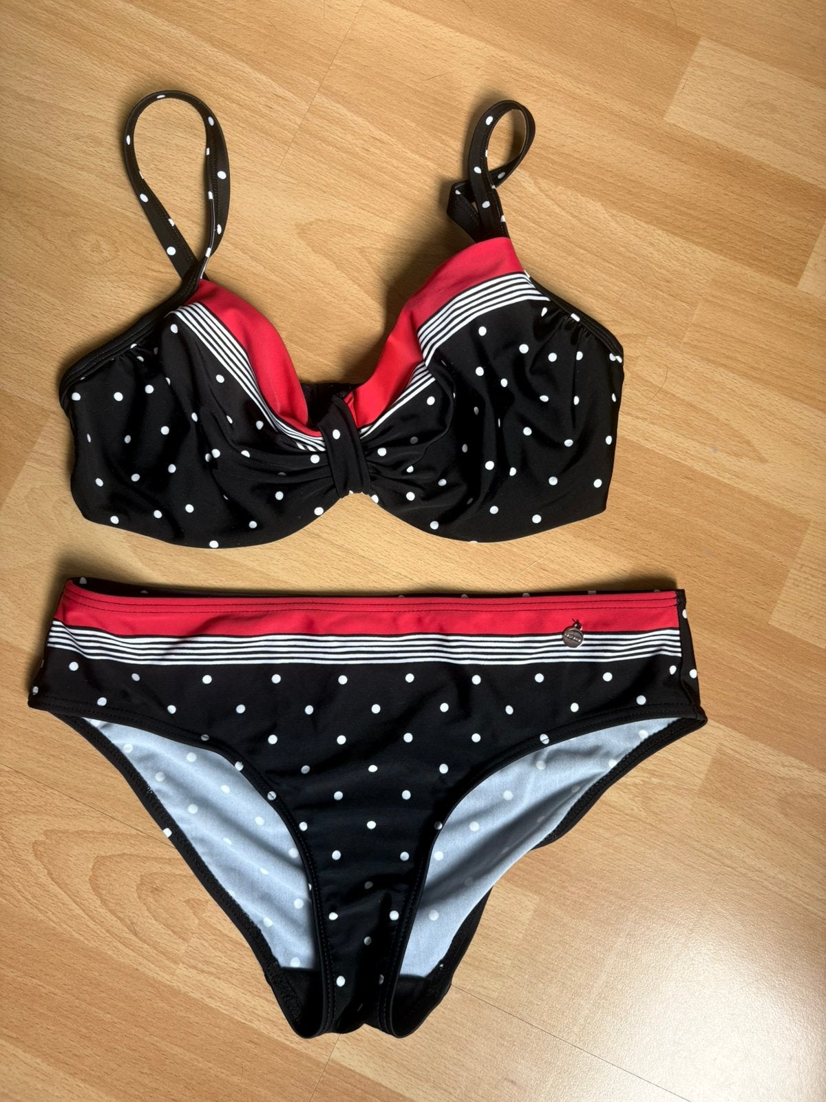 Lascana Bikini Monroe Stippen – Top 75C / Broekje 36 (S), Ophalen of Verzenden, Zo goed als nieuw, Meerkleurig, Bikini