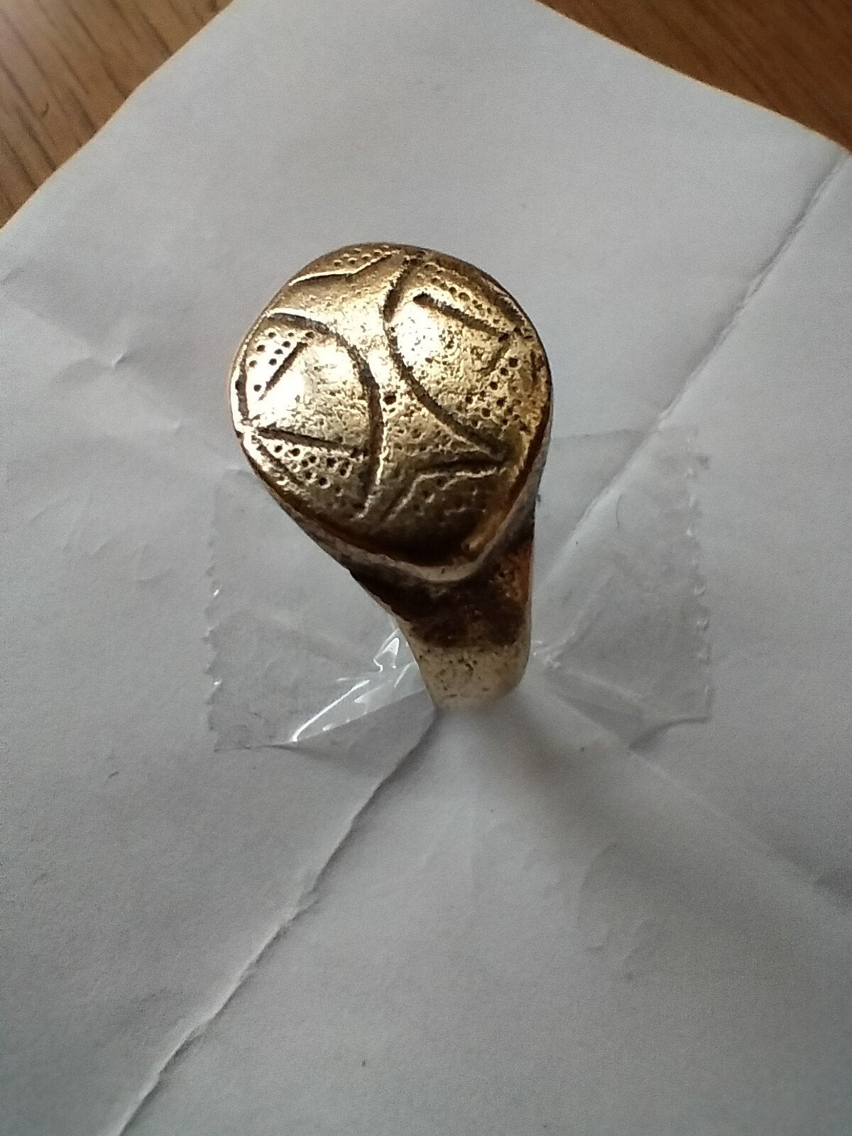 Unieke Bronzen ring - 2000 jaar oud, Gebruikt, Ophalen of Verzenden, Dame of Heer, Goud