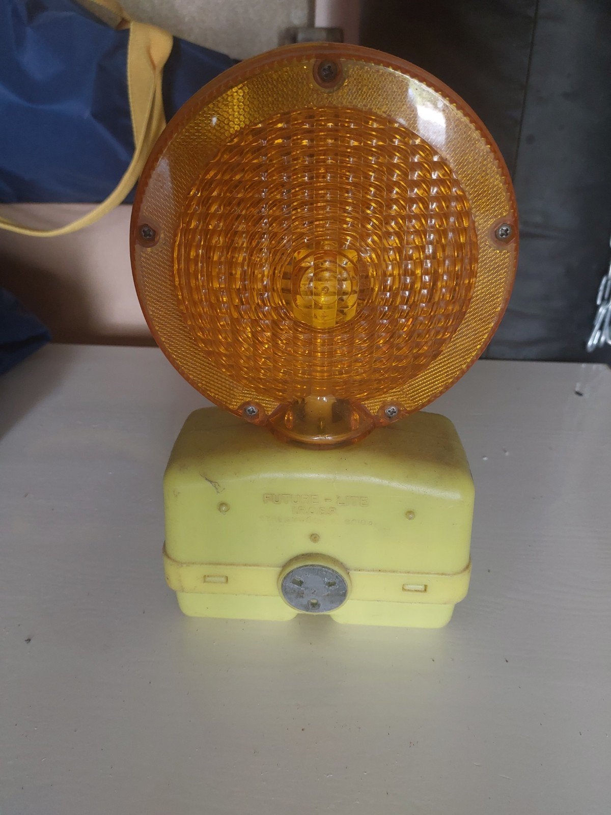 Vintage Jaren '80 Waarschuwingslamp - Geel, Ophalen