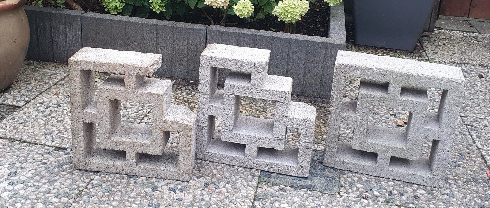 Decoratieve betonnen blokken voor tuin, Ophalen, Overige materialen, Gebruikt, Overige typen