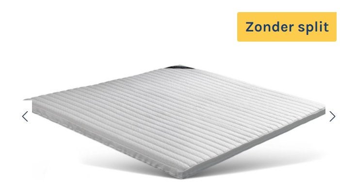 Caresse topper comfortschuim - 6cm - 180 x 200 cm, Ophalen, Matras, 180 cm, 200 cm