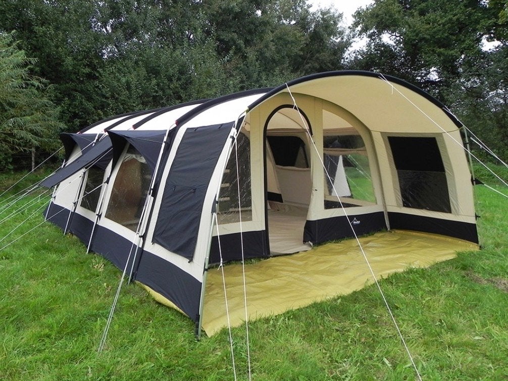 Obelink Amazonas 600 tunneltent - Ruime gezinstent, Caravans en Kamperen, Tenten, Ophalen, Zo goed als nieuw, Tot en met 6