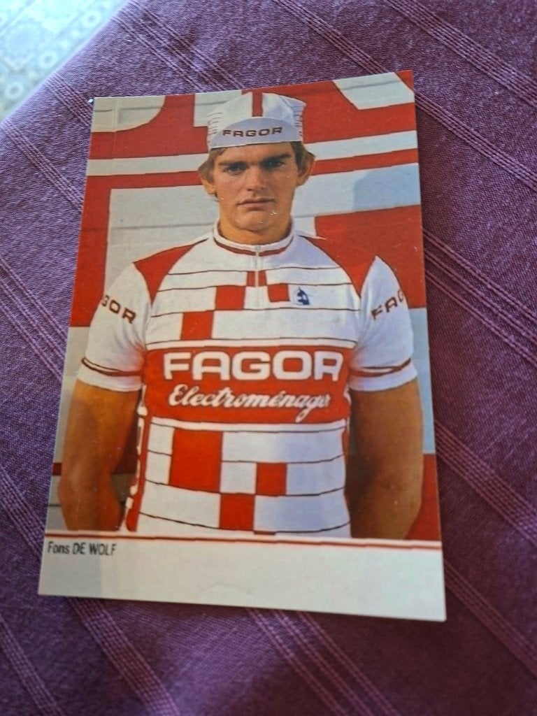 Foto (Repro) Fons De Wolf / Fagor, Ophalen of Verzenden, Zo goed als nieuw, Overige sporten, Poster, Plaatje of Sticker
