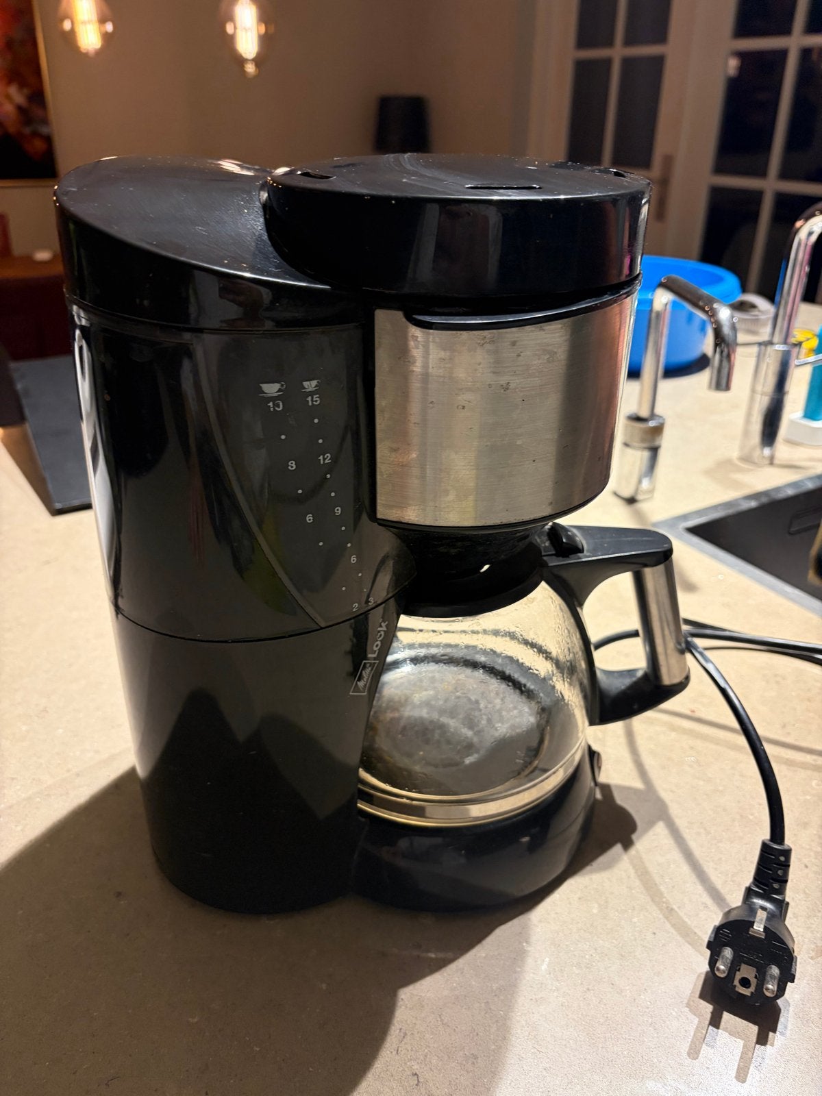 Melitta Look Koffiezetapparaat - Zwart, Gebruikt, Witgoed en Apparatuur, Koffiezetapparaten, Ophalen, Gebruikt, 10 kopjes of meer