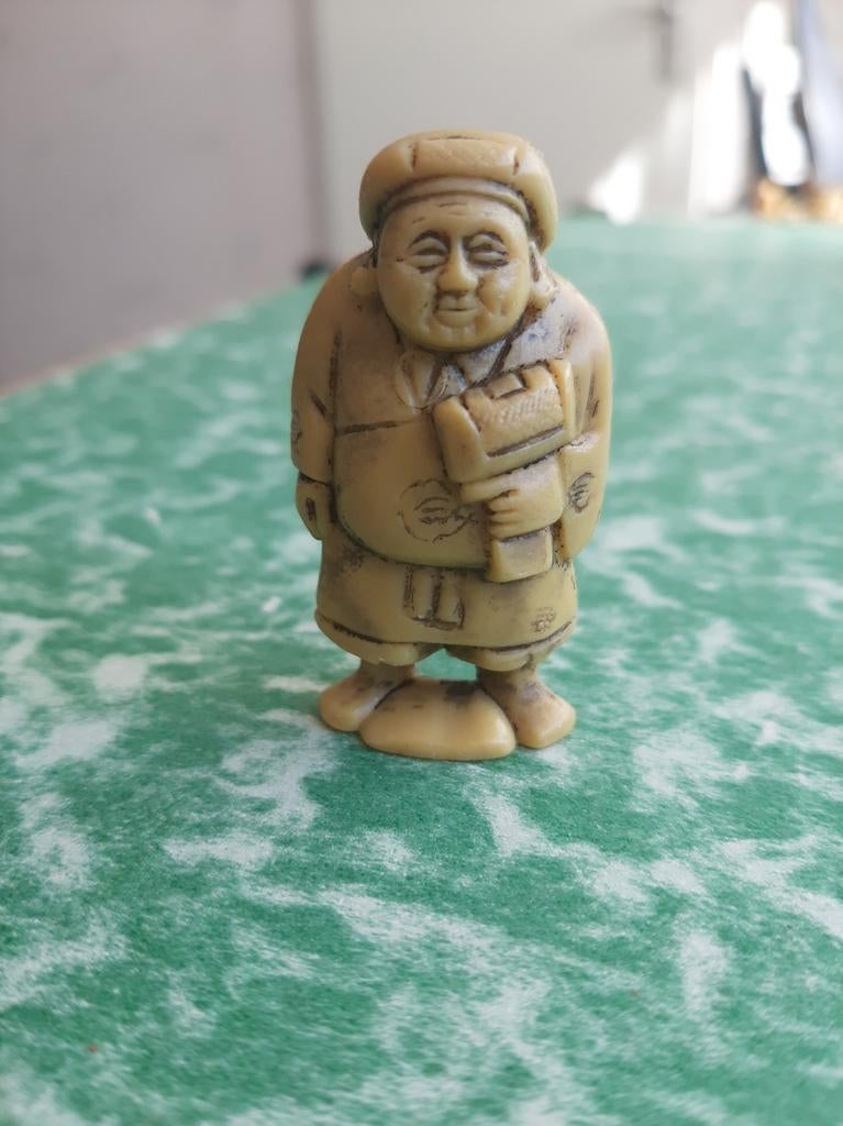 Japans miniatuur beeldje Netsuke Milkana., Ophalen of Verzenden