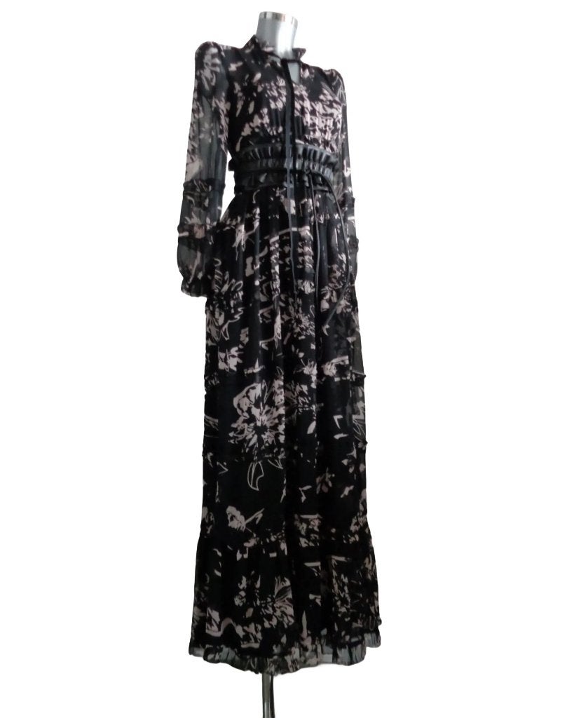 FRACOMINA maxi jurk, maat small NIEUW kaartjes, Fracomina, Zwart, Nieuw, Ophalen of Verzenden
