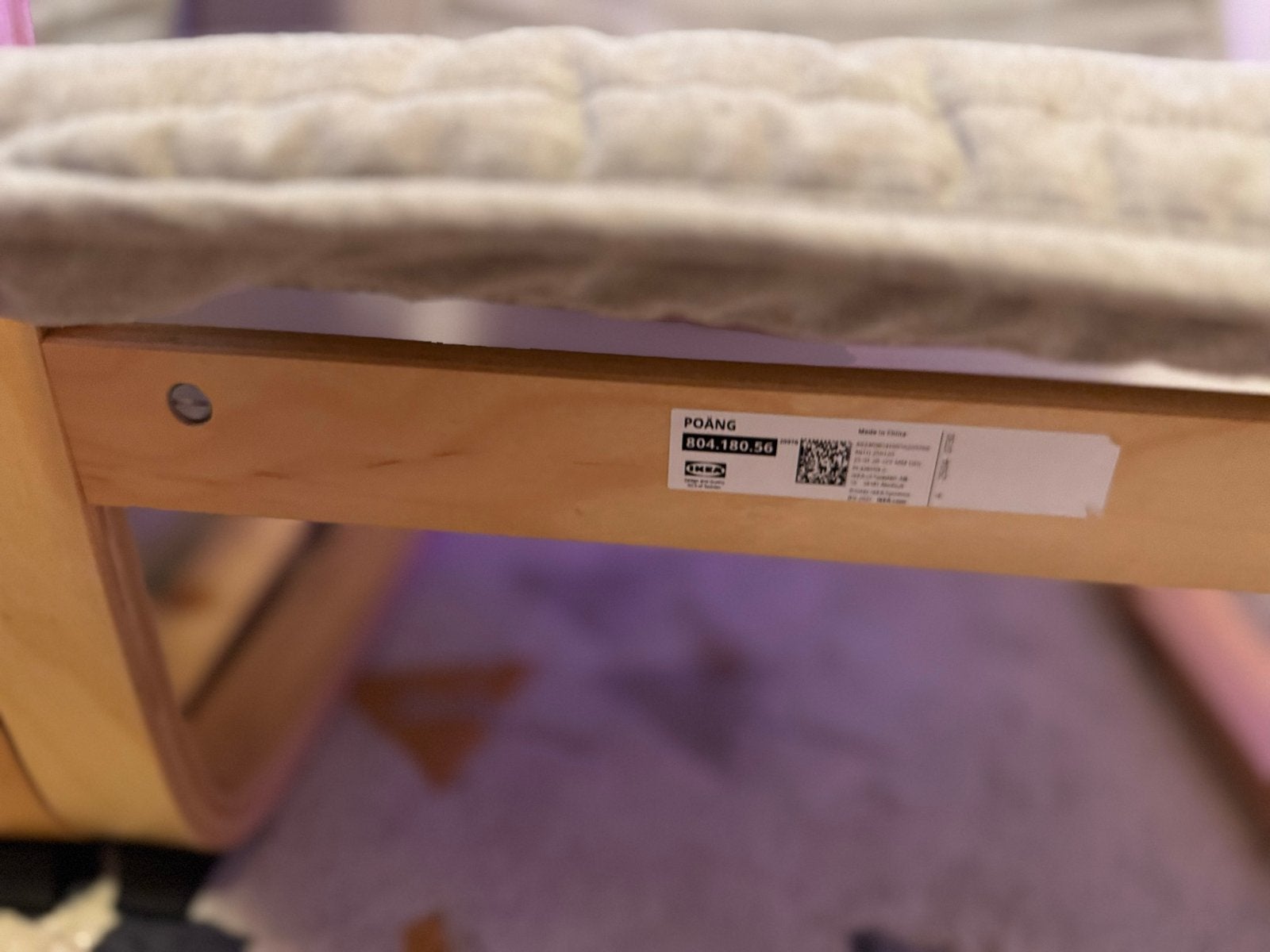 IKEA POÄNG Kinderstoel - Gebruikt, Ophalen, Gebruikt, Twee, Grijs