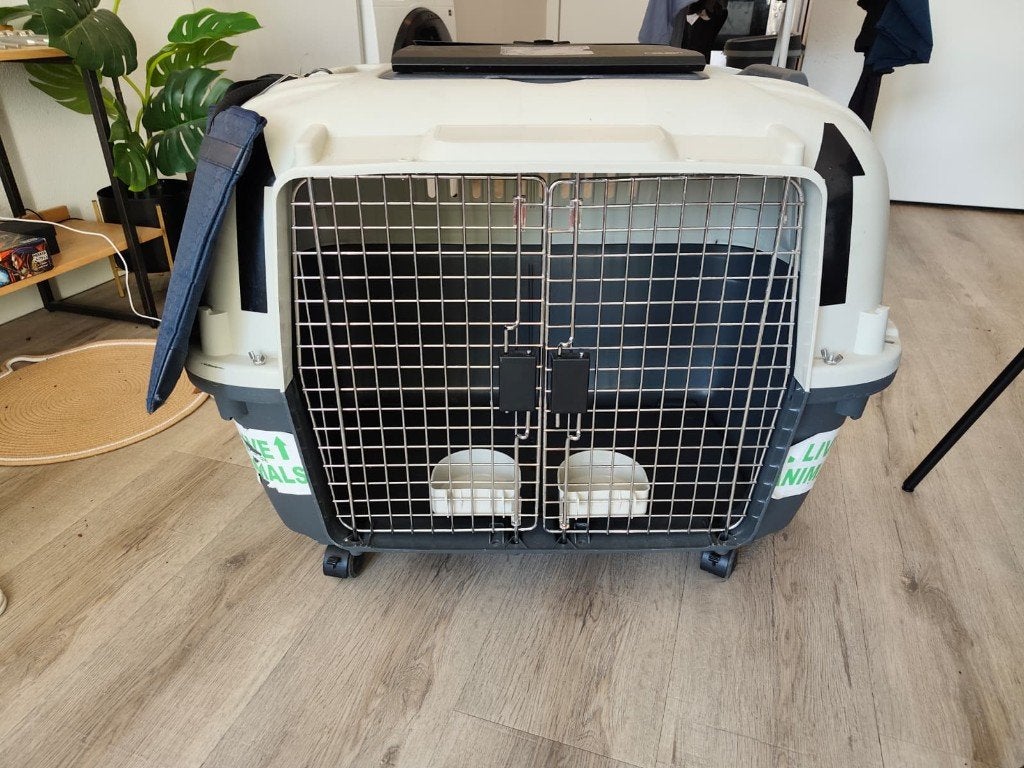 SportPet Vliegtuigkennel, 34 inch— IATA goedgekeurd, Dieren en Toebehoren, Transportboxen, Ophalen, Zo goed als nieuw