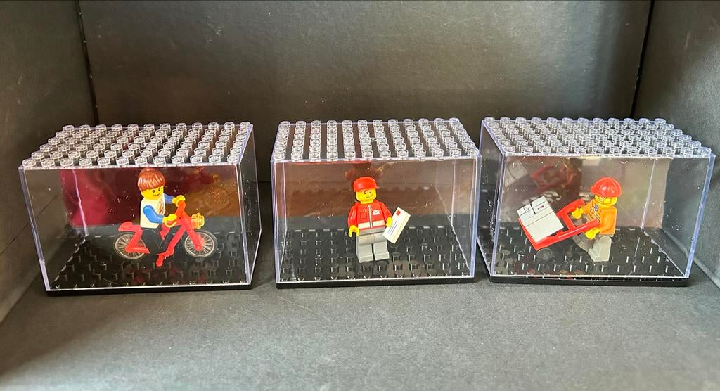 3 Stapelbare display dozen voor LEGO figuren, Ophalen of Verzenden, Nieuw, Accessoire, Lego