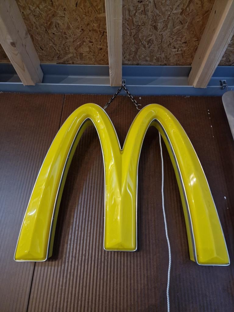 M van McDonald's, Verzamelen, Ophalen, Gebruikt, Lichtbak of (neon) lamp