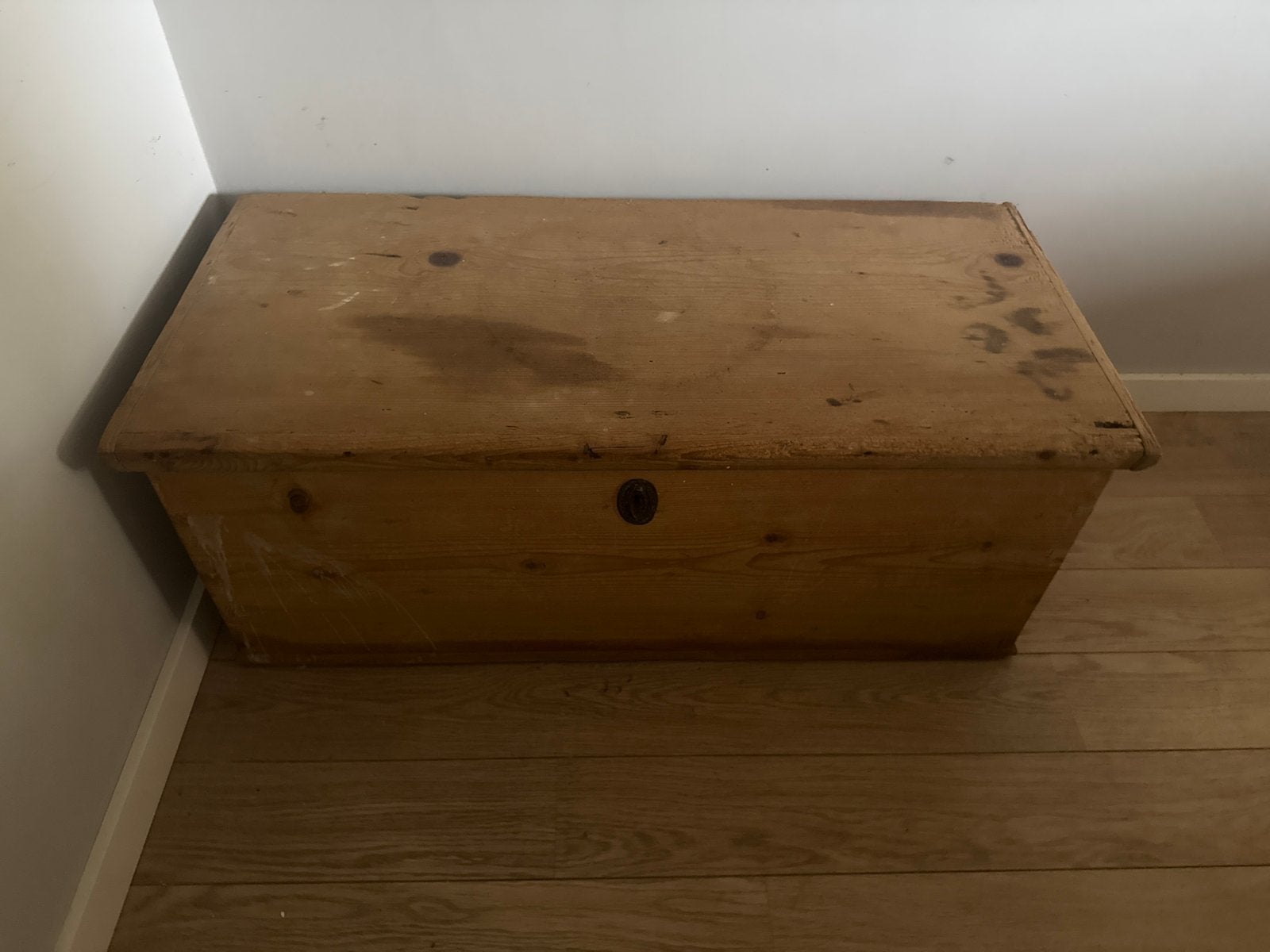 Houten dekenkist / speelgoedkist 115x53x45 cm, Ophalen, Gebruikt, 100 tot 150 cm, 5 – 50
