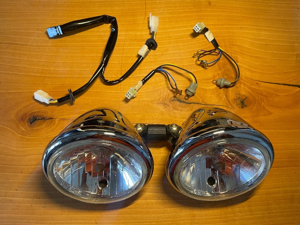 Dubbele ronde Koplampen Triumph Speed Triple 2005-2010, Motoren, Ophalen