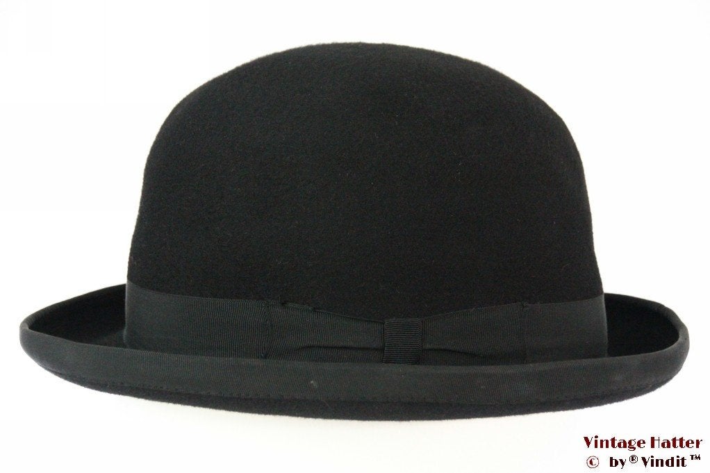 mooie Vintage Bolhoed Lonconito hardtop zwart vilt 56, Zwart, Lonconito, Ophalen of Verzenden, Accessoires
